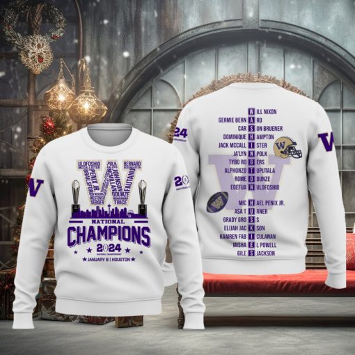 2024 National Champions Washington Huskies Hoodie T hoodie, sweater, longsleeve, shirt v-neck, t-shirt