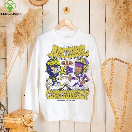 2024 National Championship Michigan vs Washington hoodie, sweater, longsleeve, shirt v-neck, t-shirt