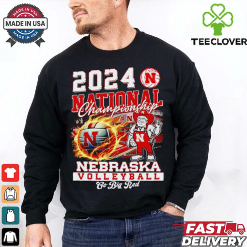 2024 National Championship Nebraska Volleyball go big red mascot shirt