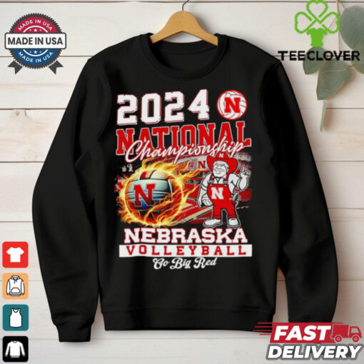 2024 National Championship Nebraska Volleyball go big red mascot shirt