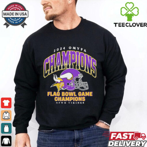 2024 Omyfa Champions Flag Bowl Game Champions NFWB Vikings Shirt