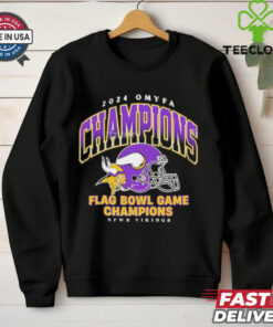 2024 Omyfa Champions Flag Bowl Game Champions NFWB Vikings Shirt