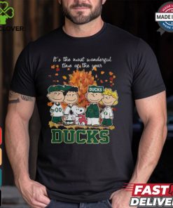 2024 Oregon Ducks x Peanuts Snoopy Is The Most Wonderful Time Of The Year Shirt