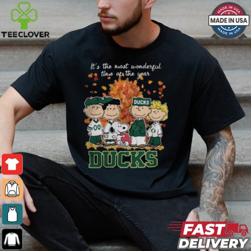 2024 Oregon Ducks x Peanuts Snoopy Is The Most Wonderful Time Of The Year Shirt