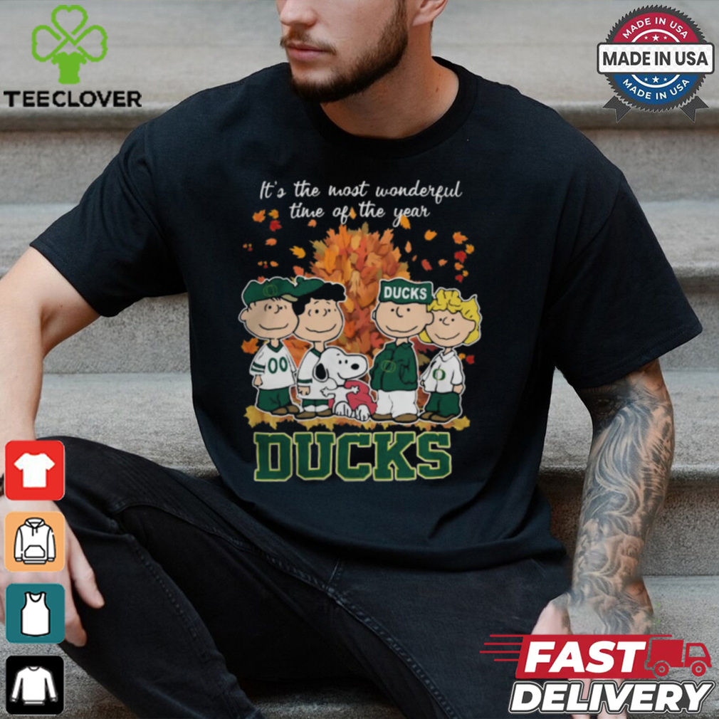 2024 Oregon Ducks x Peanuts Snoopy Is The Most Wonderful Time Of The Year Shirt 2024 Oregon Ducks x Peanuts Snoopy Is The Most Wonderful Time Of The Year Shirt