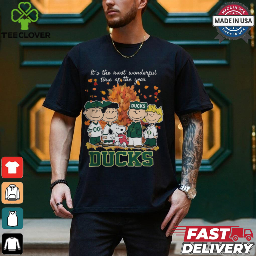 2024 Oregon Ducks x Peanuts Snoopy Is The Most Wonderful Time Of The Year Shirt 2024 Oregon Ducks x Peanuts Snoopy Is The Most Wonderful Time Of The Year Shirt