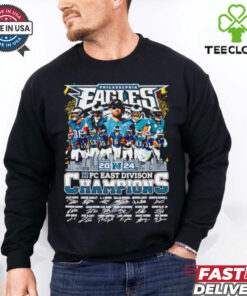 2024 Philadelphia Eagles NFC East Division Champions all team signature shirt
