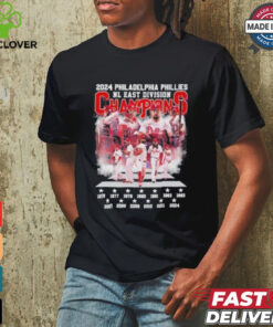 2024 Philadelphia Phillies Nl East Division Champions Team Players Shirt