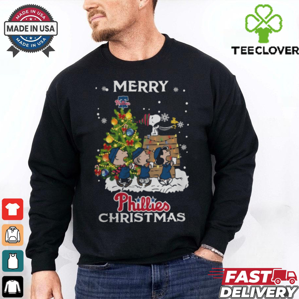 2024 Philadelphia Phillies Snoopy And Friends Merry Christmas Shirt 2024 Philadelphia Phillies Snoopy And Friends Merry Christmas Shirt