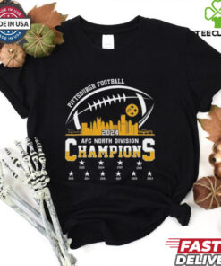 2024 Pittsburgh American Football AFC North Champions 2002 2024 Skyline Shirt