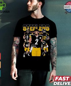 2024 Pittsburgh Steelers Football player signatures graphic shirt