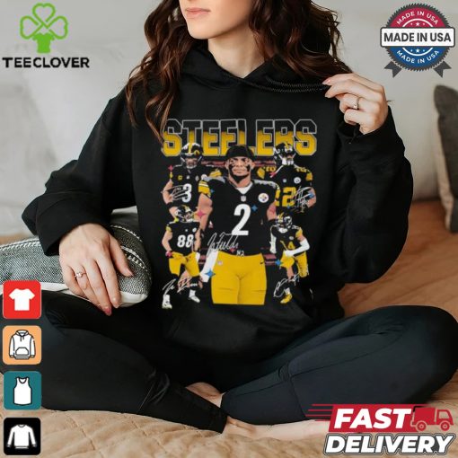 2024 Pittsburgh Steelers Football player signatures graphic shirt