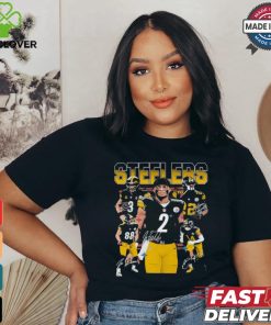 2024 Pittsburgh Steelers Football player signatures graphic shirt