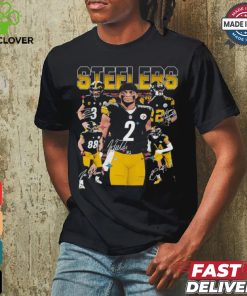 2024 Pittsburgh Steelers Football player signatures graphic shirt