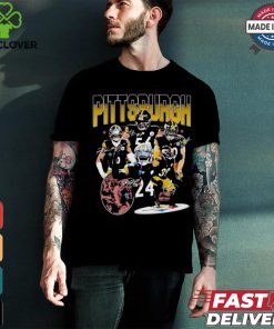 2024 Pittsburgh Steelers Football signatures graphic shirt