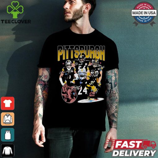 2024 Pittsburgh Steelers Football signatures graphic shirt