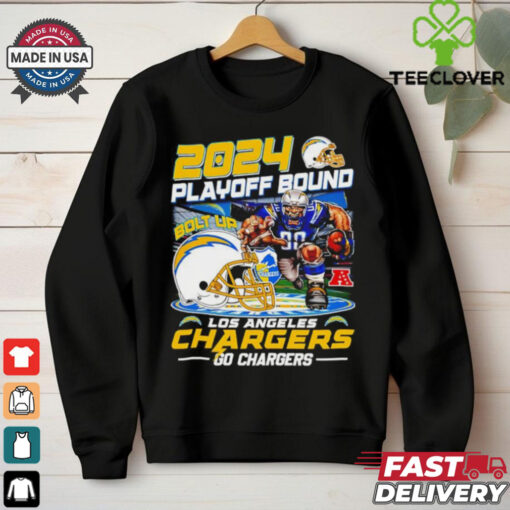 2024 Playoff Bound Go Los Angeles Chargers Mascot Football shirt