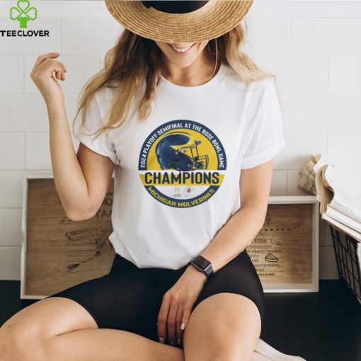 2024 Playoff Semifinal At The Rose Bowl Game Champions Helmet Michigan Wolverines Thoodie, sweater, longsleeve, shirt v-neck, t-shirt