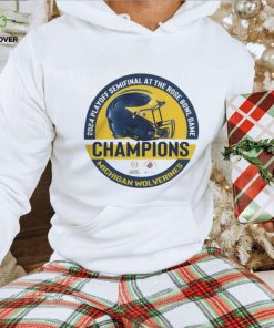 2024 Playoff Semifinal At The Rose Bowl Game Champions Helmet Michigan Wolverines Thoodie, sweater, longsleeve, shirt v-neck, t-shirt