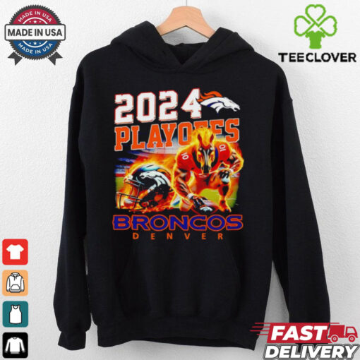 2024 Playoffs Broncos Denver fire mascot shirt