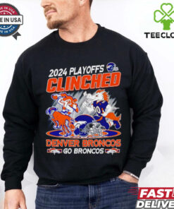 2024 Playoffs Clinched Denver Broncos mascot shirt