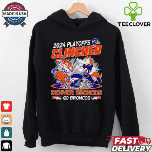 2024 Playoffs Clinched Denver Broncos mascot shirt