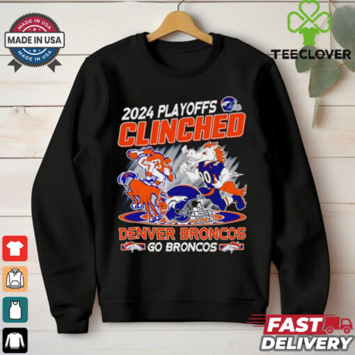 2024 Playoffs Clinched Denver Broncos mascot shirt