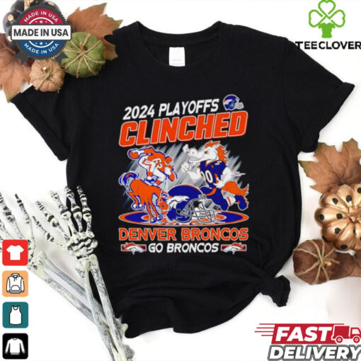 2024 Playoffs Clinched Denver Broncos mascot shirt