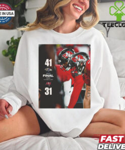2024 Poster Final Week 7 Baltimore Ravens 41 – 31 Tampa Bay Buccaneers t shirt