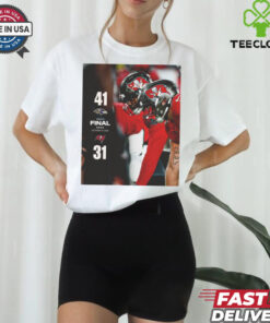 2024 Poster Final Week 7 Baltimore Ravens 41 – 31 Tampa Bay Buccaneers t shirt