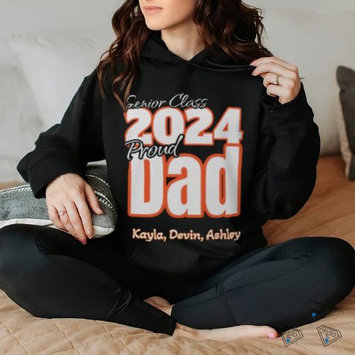 2024 Proud Dad Editable Names hoodie, sweater, longsleeve, shirt v-neck, t-shirt