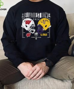 2024 Reliaquest Bowl Wisconsin Badgers vs LSU Tigers helmet hoodie, sweater, longsleeve, shirt v-neck, t-shirt