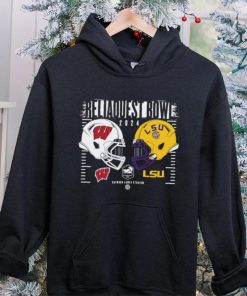 2024 Reliaquest Bowl Wisconsin Badgers vs LSU Tigers helmet hoodie, sweater, longsleeve, shirt v-neck, t-shirt