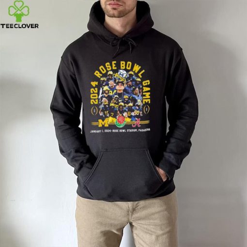 2024 Rose Bowl Game Michigan Wolverines Vs Alabama Crimson Tide January 1st hoodie, sweater, longsleeve, shirt v-neck, t-shirt