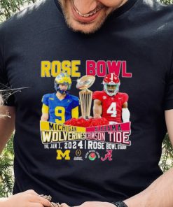 2024 Rose Bowl J. J. McCarthy Michigan Wolverines vs Jalen Milroe Alabama Crimson Tide shirt