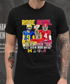 2024 Rose Bowl J. J. McCarthy Michigan Wolverines vs Jalen Milroe Alabama Crimson Tide hoodie, sweater, longsleeve, shirt v-neck, t-shirt