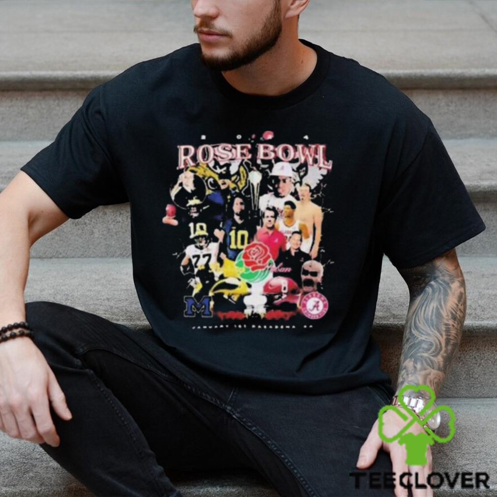 2024 Rose Bowl Michigan Wolverines Portnoy vs Alabama Crimson Tide Saban Players Unisex T Shirt 2024 Rose Bowl Michigan Wolverines Portnoy vs Alabama Crimson Tide Saban Players Unisex T Shirt