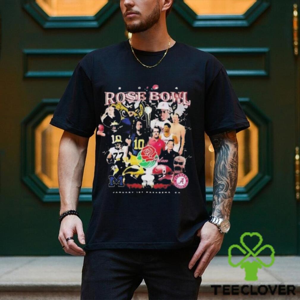 2024 Rose Bowl Michigan Wolverines Portnoy vs Alabama Crimson Tide Saban Players Unisex T Shirt 2024 Rose Bowl Michigan Wolverines Portnoy vs Alabama Crimson Tide Saban Players Unisex T Shirt