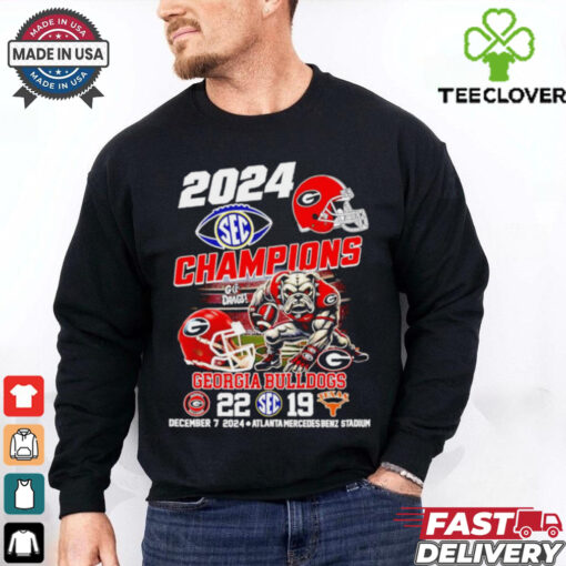 2024 SEC Champions Georgia Bulldogs 22 16 score shirt