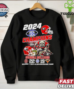 2024 SEC Champions Georgia Bulldogs 22-16 score shirt.