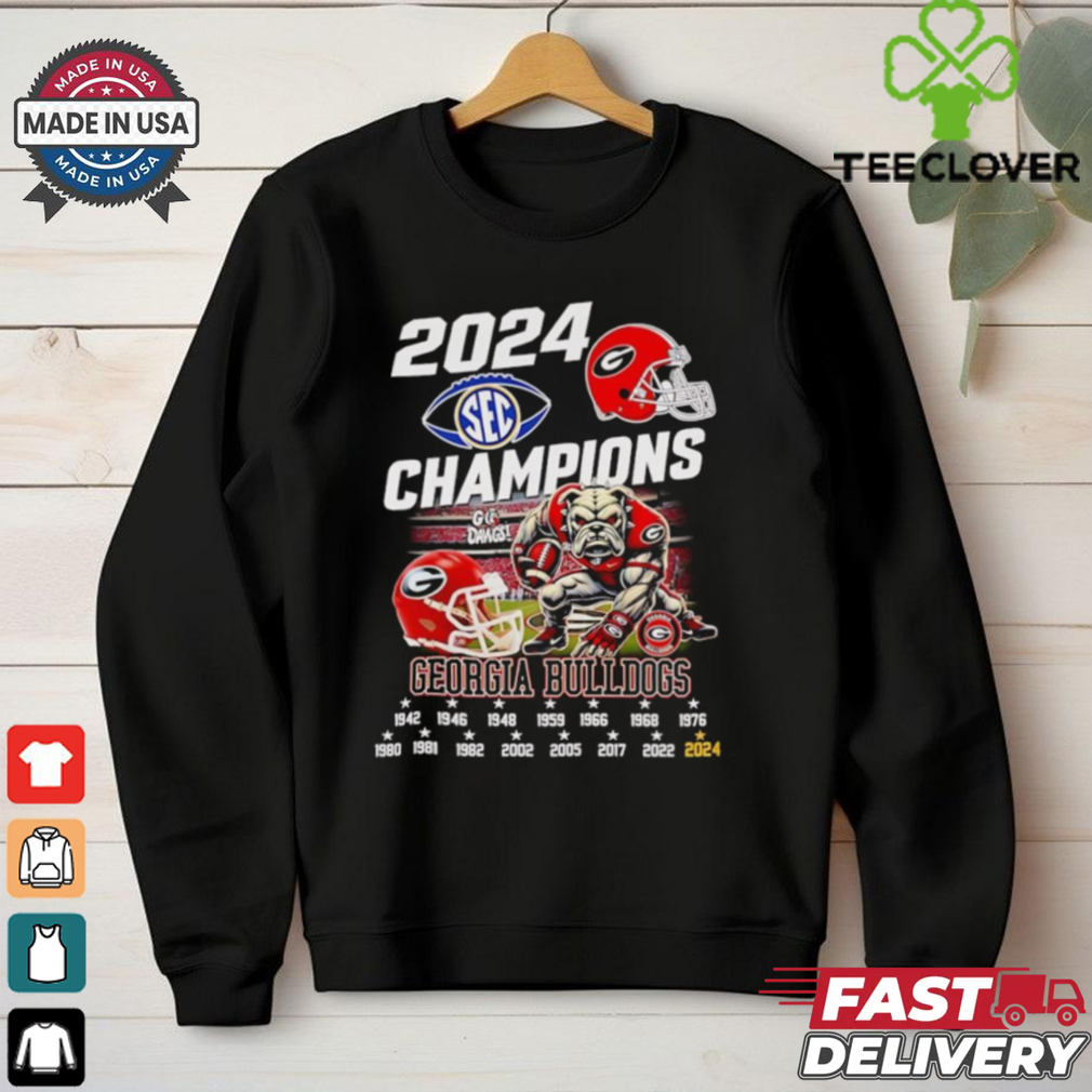 2024 SEC Champions Georgia Bulldogs mascot shirt 2024 SEC Champions Georgia Bulldogs mascot shirt