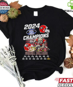 2024 SEC Champions Georgia Bulldogs mascot shirt