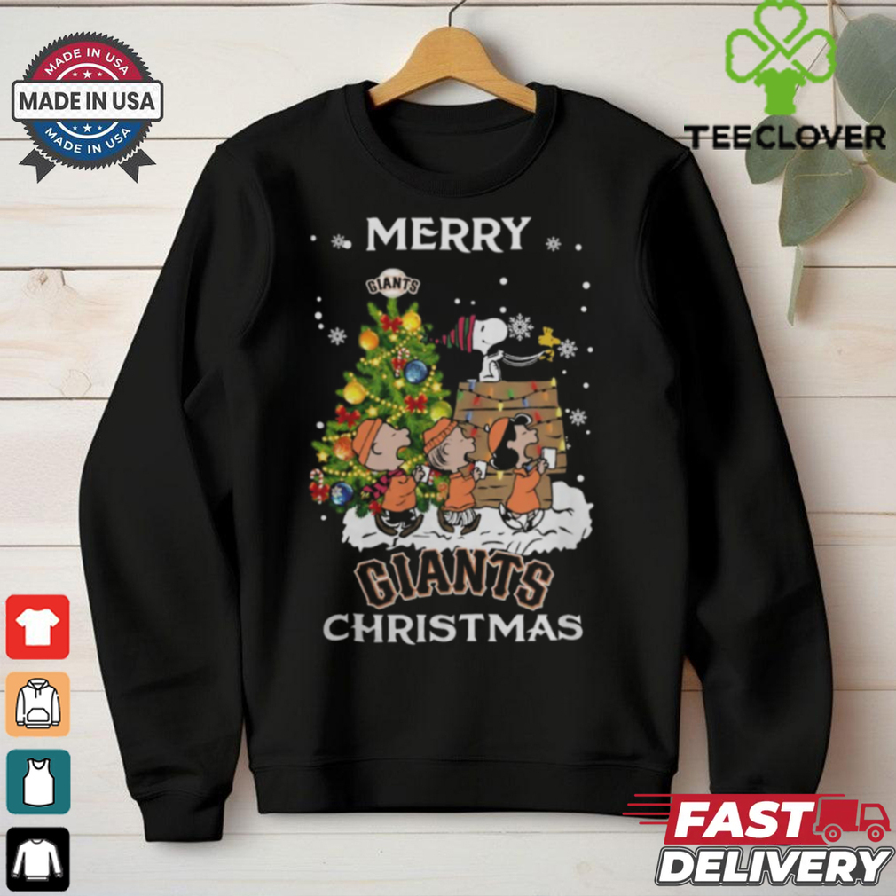 2024 San Francisco Giants Snoopy And Friends Merry Christmas Shirt 2024 San Francisco Giants Snoopy And Friends Merry Christmas Shirt