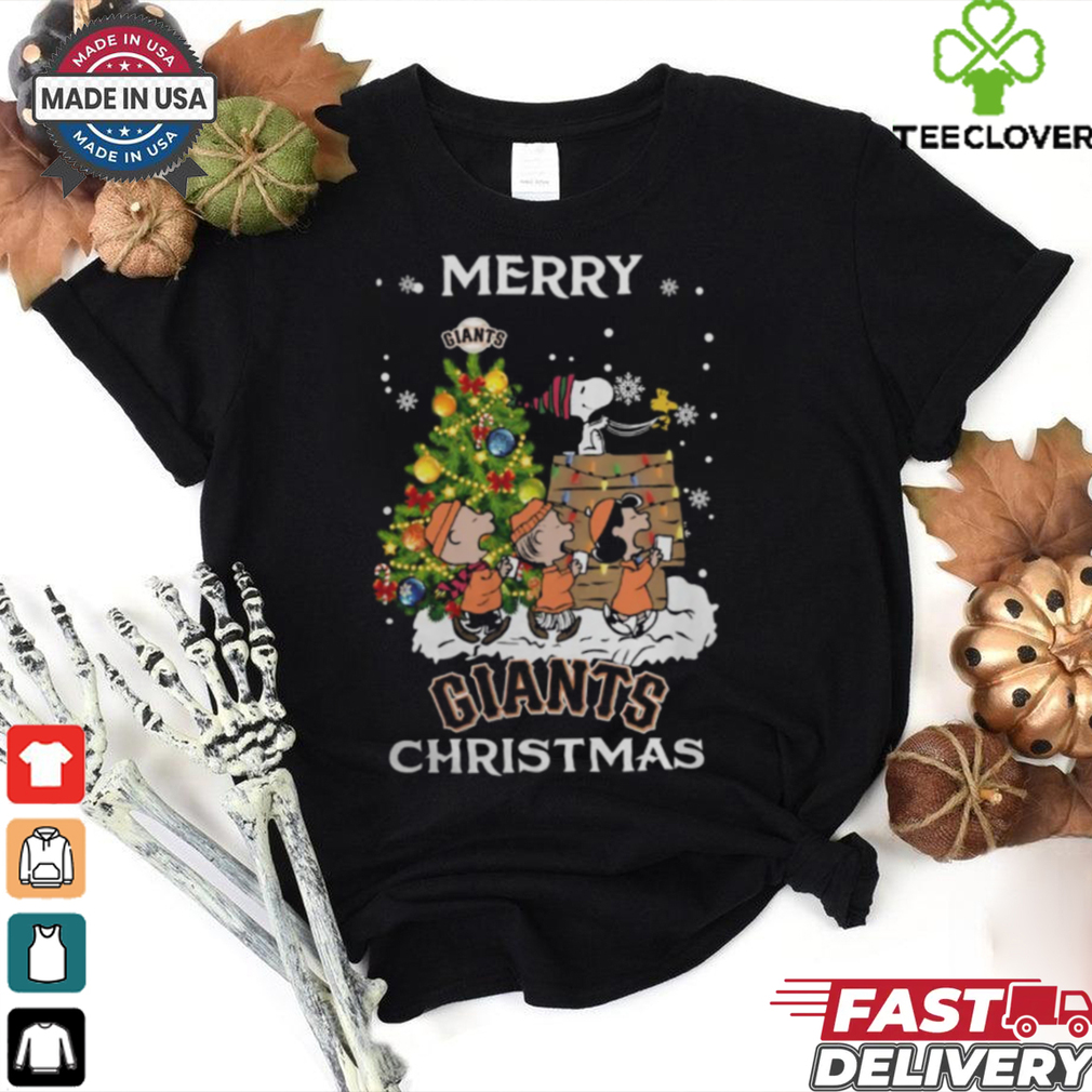 2024 San Francisco Giants Snoopy And Friends Merry Christmas Shirt 2024 San Francisco Giants Snoopy And Friends Merry Christmas Shirt