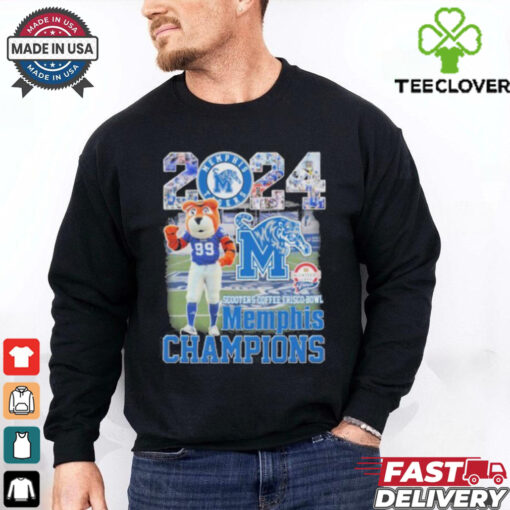 2024 Scooter’s Coffee Frisco Bowl Champions Memphis Tigers Mascot Vintage shirt