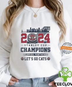 2024 Stanley Cup Champions Florida Panthers NFL Let’s Go Cats Skyline Shirt