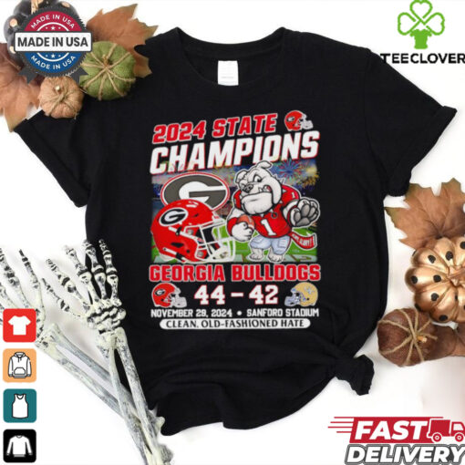 2024 State Champions Georgia Bulldogs 44 42 GT Georgia Tech Yellow Jackets shirt