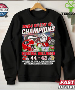 2024 State Champions Georgia Bulldogs 44 42 GT Georgia Tech Yellow Jackets shirt
