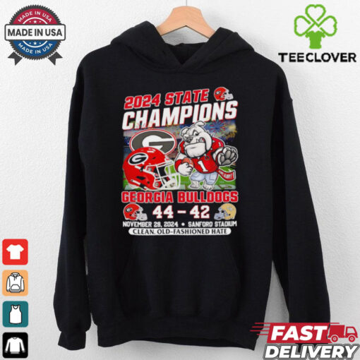 2024 State Champions Georgia Bulldogs 44 42 GT Georgia Tech Yellow Jackets shirt