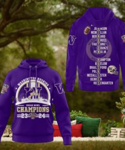 2024 Sugar Bowl Champions Sweatshirt, Washington Huskies Football Hoodie 3D